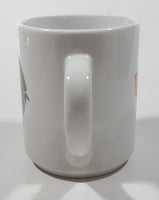 Denny's Bah-Humbug! Christmas Themed White 3 3/4" Tall Ceramic Coffee Mug Cup