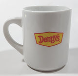 Denny's Bah-Humbug! Christmas Themed White 3 3/4" Tall Ceramic Coffee Mug Cup