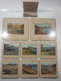 Vintage Celluware Pimpernel Series Set of 8 Drink Coasters with Holder