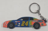 NASCAR #4 Jeff Gordeon Dupont Car Shaped Rubber 4" Long Key Chain