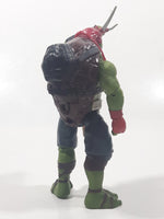 2015 Playmates Paramount Pictures TMNT Teenage Mutant Ninja Turtles Raphael 5 1/2" Tall Toy Action Figure Talking with Sound