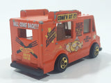 2002 Hot Wheels Wild Frontier Good Humor Truck Saucey Sanders' Orange Catering Food Truck Die Cast Toy Car Vehicle Missing the Man