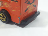 2002 Hot Wheels Wild Frontier Good Humor Truck Saucey Sanders' Orange Catering Food Truck Die Cast Toy Car Vehicle Missing the Man