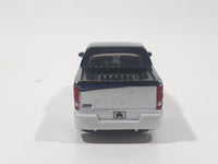 Maisto G Ridez 2004 Chevrolet Silverado SS Low Rider White and Dark Blue Die Cast Toy Car Vehicle with Rubber Tires