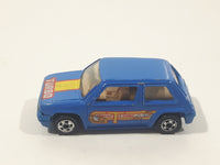 1991 Hot Wheels Renault 5 GT Turbo Blue Die Cast Toy Car Vehicle