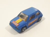 1991 Hot Wheels Renault 5 GT Turbo Blue Die Cast Toy Car Vehicle