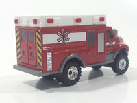 2012 Hasbro Tonka FunRise Ambulance Red and White Die Cast Toy Car Vehicle