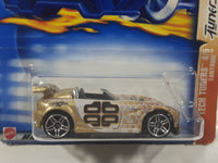 2003 Hot Wheels Tech Tuners Tantrum Metalflake Gold Die Cast Toy Car Vehicle New in Package