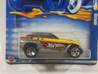 2002 Hot Wheels Jeepster Yellow and Silver Die Cast Toy Car Vehicle New in Package