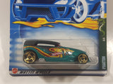 2002 Hot Wheels Cold Blooded Phaeton Metalflake Teal Die Cast Toy Car Vehicle New in Package