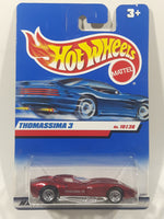 2000 Hot Wheels First Editions Thomassima 3 Metalflake Red Die Cast Toy Car Vehicle New in Package