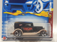 2002 Hot Wheels Wild Frontier '32 Ford Delivery Truck Black Die Cast Toy Car Vehicle New in Package