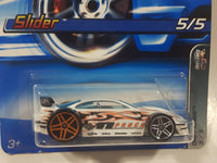 2006 Hot Wheels Drift Kings Slider White Die Cast Toy Car Vehicle New in Package