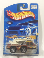 2001 Hot Wheels Flame Stopper Brown Die Cast Toy Car Vehicle New in Package