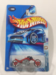 2004 Hot Wheels Wastelanders Blast Lane Motorcycle Red Die Cast Toy Motorbike Vehicle New in Package