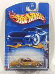 2002 Hot Wheels Trump Cars Montezooma Metalflake Gold Die Cast Toy Car Vehicle New in Package