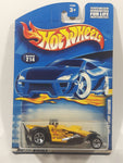 2000 Hot Wheels Super Comp Dragster Yellow Die Cast Toy Car Vehicle New in Package