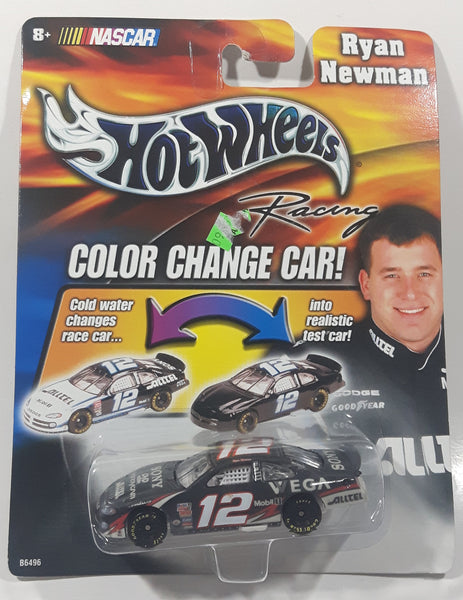 2003 Hot Wheels NASCAR Color Change Car #12 Ryan Newman Sony Vega Dark Blue Die Cast Toy Car Vehicle New in Package