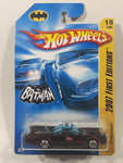 2007 Hot Wheels First Editions DC Comics Batman TV Batmobile Black Die Cast Toy Car Vehicle New in Package