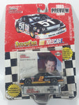 1995 Racing Champions Preview Editions NASCAR #2 Rusty Wallace Stock Car Black Die Cast Toy Car Vehicle with Collector Card New in Package