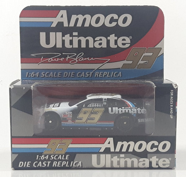 2001 Racing Champions Amoco Ultimate NASCAR #93 Dave Blaney White and Dark Blue 1:64 Scale Die Cast Toy Car Vehicle New in Box