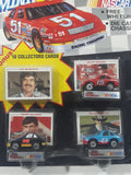 1992 Racing Champions Mini Stock Cars 3 Pack #15 Geoff Bodine Red #28 Davey Allison Black #43 Richard Petty Blue Die Cast Toy Car Vehicles and Mini Collectors Cards New in Package