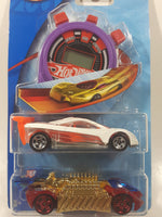 Rare 2004 Hot Wheels Track Aces Krazy 8s Red HW Prototype 12 White Die Cast Toy Car Vehicles and Stopwatch Race Timer New in Package