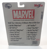 2003 Maisto Marvel Motorcycle Collection The Defenders Series 2 Heavy Winds Blue 1:18 Scale Die Cast Toy Vehicle New in Package