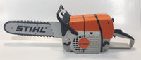 Stihl Brand Plastic Toy Chainsaw with Sound Working with Some Damage