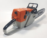 Stihl Brand Plastic Toy Chainsaw with Sound Working with Some Damage