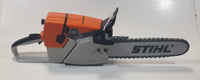 Stihl Brand Plastic Toy Chainsaw with Sound Working with Some Damage