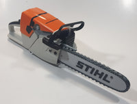 Stihl Brand Plastic Toy Chainsaw with Sound Working with Some Damage