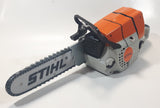 Stihl Brand Plastic Toy Chainsaw with Sound Working with Some Damage