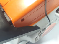 Stihl Brand Plastic Toy Chainsaw with Sound Working with Some Damage