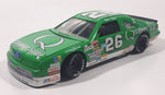 1991 Revell Racing NASCAR #26 Brett Bodine Ford Thunderbird Quaker State Green 1/24 Scale Die Cast Toy Car Vehicle with Opening Hood