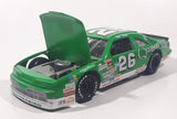 1991 Revell Racing NASCAR #26 Brett Bodine Ford Thunderbird Quaker State Green 1/24 Scale Die Cast Toy Car Vehicle with Opening Hood
