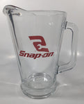 Snap-On Tools 9" Tall Clear Heavy Glass Pitcher Jug