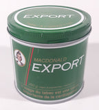 Vintage Macdonald's Export Finest Virginia Cigarette Tobacco Green Tin Metal Can