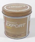 Vintage Macdonald's Export Light Cigarette Tobacco Gold Tin Metal Can