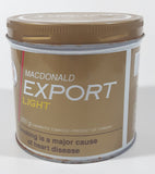 Vintage Macdonald's Export Light Cigarette Tobacco Gold Tin Metal Can