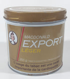Vintage Macdonald's Export Light Cigarette Tobacco Gold Tin Metal Can