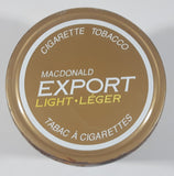 Vintage Macdonald's Export Light Cigarette Tobacco Gold Tin Metal Can
