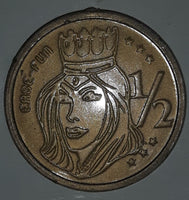 Play Money Ease-Fun 1/2 Plastic Game Token Coin