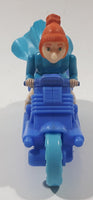 2017 McDonald's Universal Studios Despicable Me 3 Lucy Wilde Character 4 1/2" Long Plastic Toy Motorcycle Motorbike Vehicle