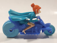2017 McDonald's Universal Studios Despicable Me 3 Lucy Wilde Character 4 1/2" Long Plastic Toy Motorcycle Motorbike Vehicle