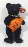 2008 Ty Beanie Babies Halloween Trickster The Black Cat Stuffed Plush Toy New with Tags