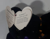 2008 Ty Beanie Babies Halloween Trickster The Black Bear Stuffed Plush Toy New with Tags