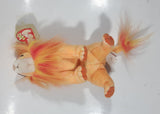 2000 Ty Beannie Babies Bushy The Lion Stuffed Plush Toy New with Tags
