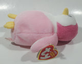 2007 Ty Beanie Babies Glacier Pink Owl Plush Stuffed Animal Toy New with Tags