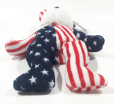 1999 Ty Beanie Babies Spangled The Bear White Plush Stuffed Animal Toy New with Tags